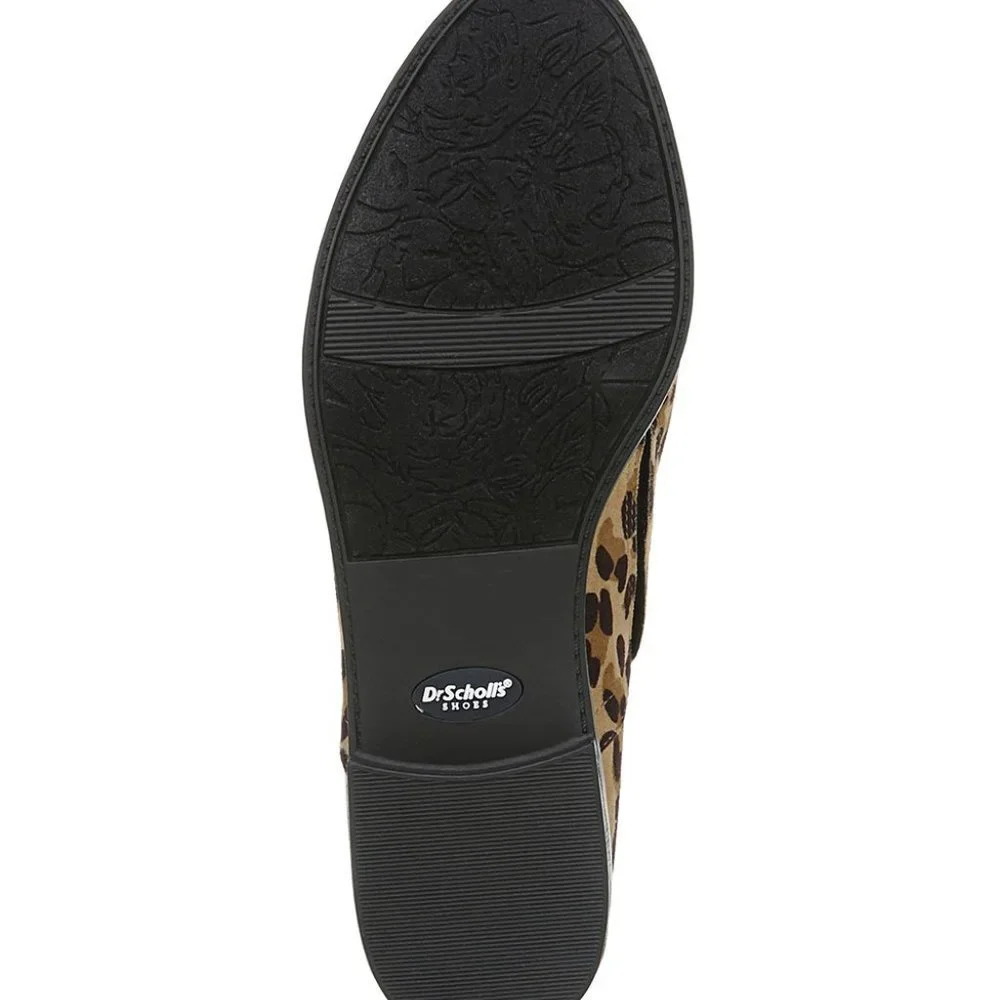 Dr. Scholl's shoes Tan & Black Leopard Ruler Bootie -Women 7